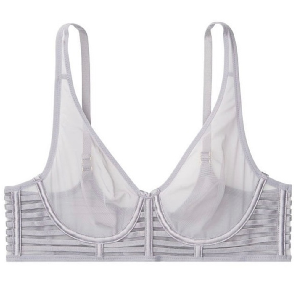 NWT Victoria’s Secret Very Sexy Unlined Mesh Plunge Bra - 32D